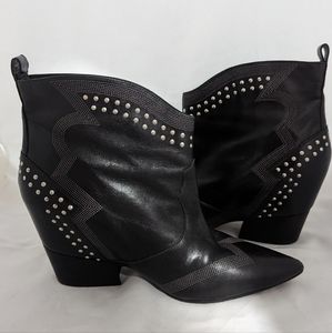 Sigerson Morrison LEATHER COWBOY BOOTS size 39